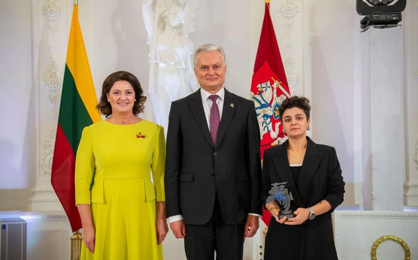 Azərbaycanlı diaspor təşkilatının rəhbərinə “Litvanın Gücü” mükafatı verilib
