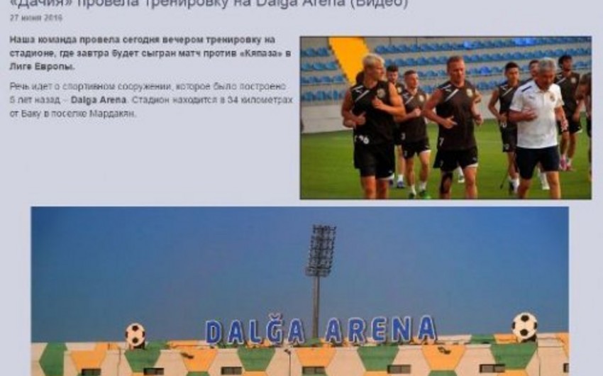 Moldovan club and team president apologize to Azerbaijani people