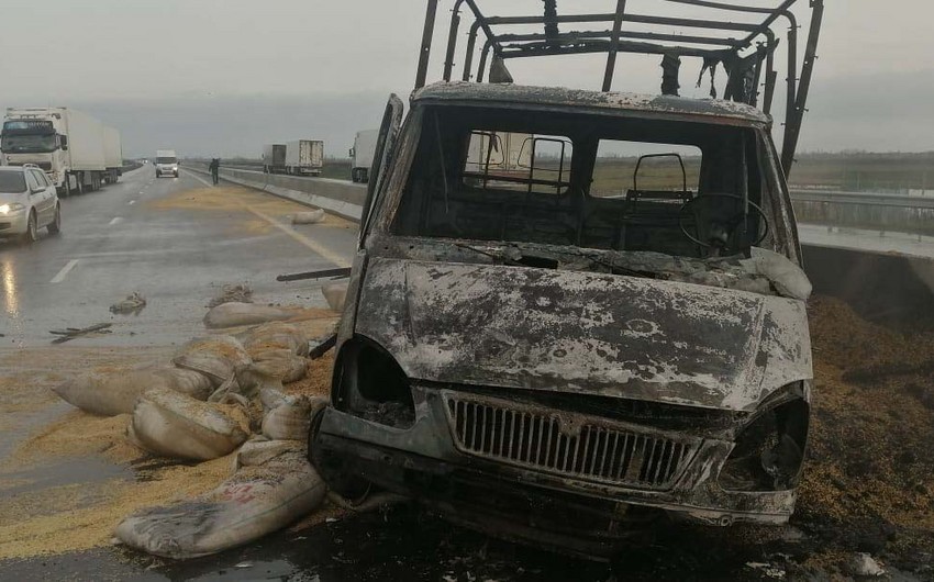 В ДТП в Лянкяране заживо сгорел водитель - ФOTO - ОБНОВЛЕНО