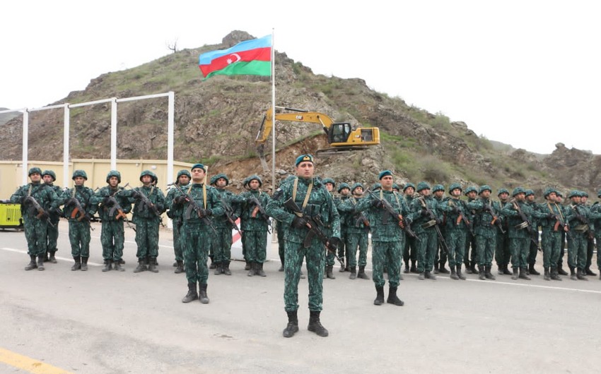 Azerbaijani flag raised at checkpoint established on border with Armenia - VIDEO