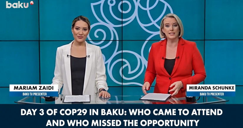 Baku TV International provides highlights of Day 3 at COP29