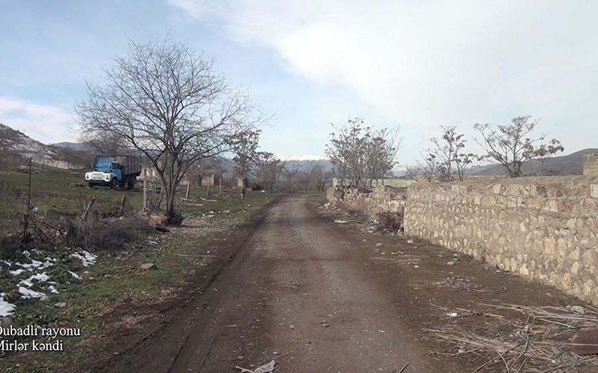 Qubadlı rayonunun Mirlər kəndindən görüntülər