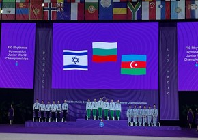Сборная Азербайджана завоевала бронзовую медаль молодежного чемпионата мира по художественной гимнастике