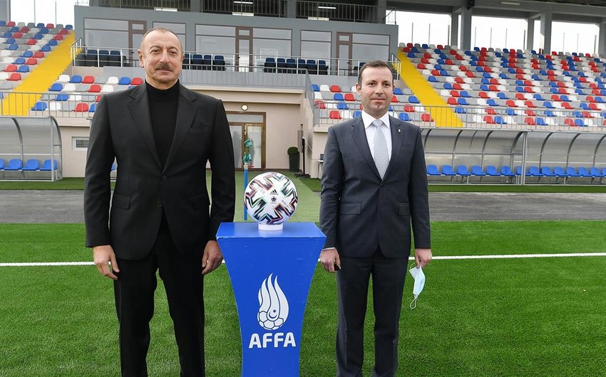 UEFA-nın saytı İlham Əliyevin Şamaxı şəhər stadionunun açılışında iştirakından yazıb