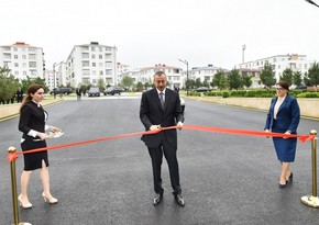 President Ilham Aliyev inaugurates newly built secondary school No 5 in Masazir