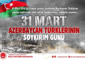Turkish Defense Ministry: We share the grief of our Azerbaijani brothers