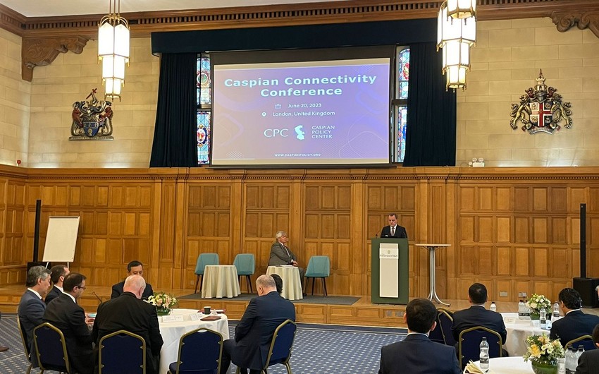 Azərbaycan XİN başçısı Londonda keçirilən “Caspian Connectivity” konfransında iştirak edib - YENİLƏNİB