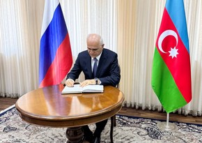 Azerbaijani deputy PM visits Russian embassy regarding recent terrorist act in Moscow