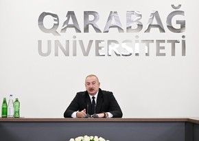 President Ilham Aliyev attends inauguration of renovated Karabakh University