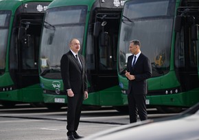 Prezident İlham Əliyev Zığ Elektrik Avtobus Parkının fəaliyyəti ilə tanış olub