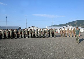 Azerbaijan's defense minister meets military personnel in liberated territories