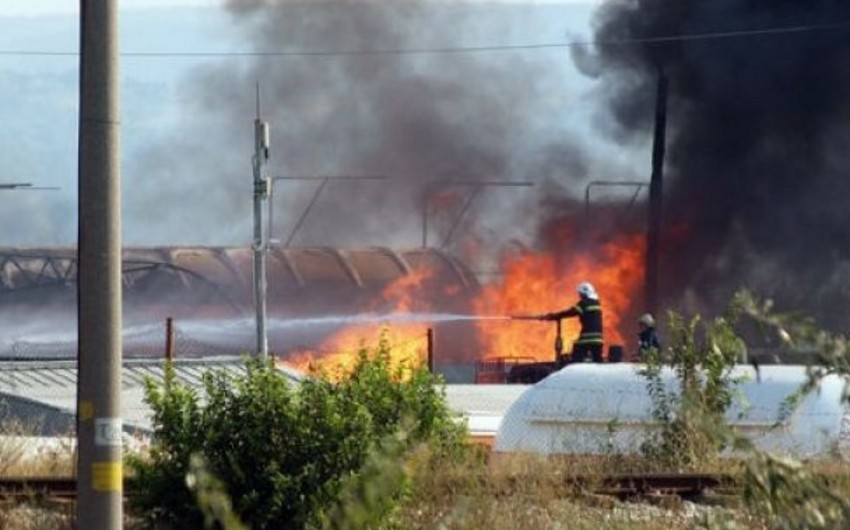 A train transporting propane-butaine derailed in Bulgaria