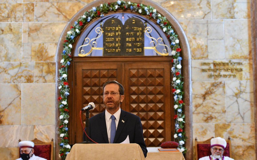 İsrail Prezidenti: “Türkiyədəki icma yəhudilərin birlik nümunəsidir” 