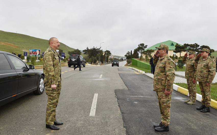 Президент Ильхам Алиев побывал в N-ской воинской части Сил специального назначения минобороны