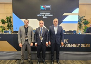 Azerbaijan Basketball Federation officials participate in assembly of FIBA