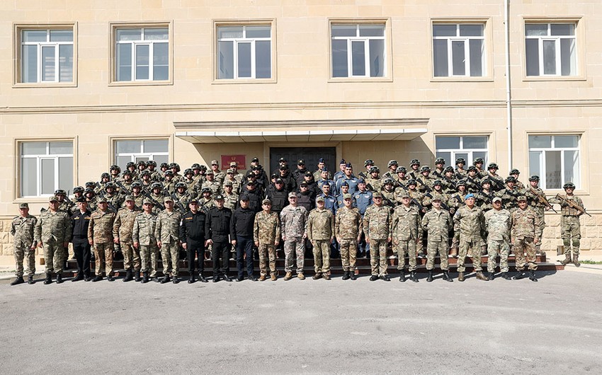 Azərbaycan, Türkiyə və Gürcüstan hərbçilərinin komanda-qərargah təlimi başa çatıb