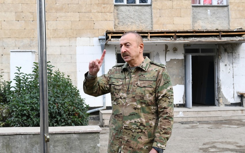 Prezident: Şanlı Azərbaycan Ordusu bu istiqamətdə hücum edərək düşməni qova-qova torpaqlarımızdan çıxartdı