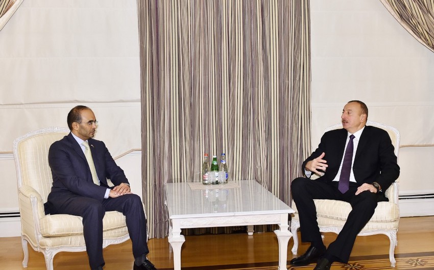 Президент Ильхам Алиев принял председателя Дубайской торговой палаты - ДОПОЛНЕНО