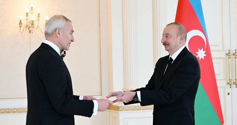 President Ilham Aliyev receives credentials of incoming ambassador of Estonia