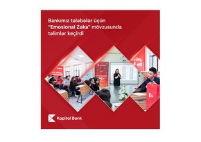 Kapital Bank tələbələr üçün “Emosional zəka” mövzusunda təlimlər keçirdi 