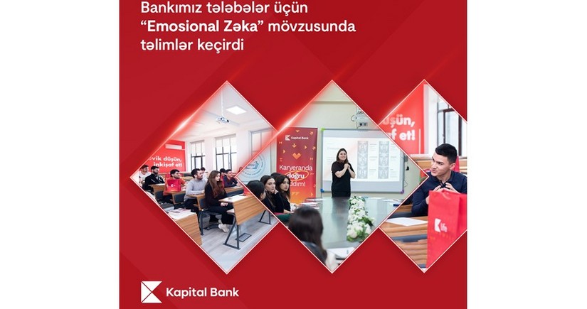 Kapital Bank tələbələr üçün “Emosional zəka” mövzusunda təlimlər keçirdi 