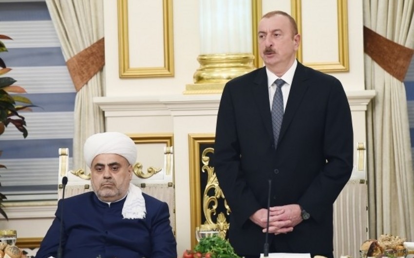 President Ilham Aliyev attended Iftar ceremony on the occasion of holy month of Ramadan