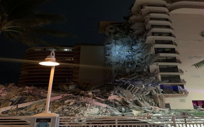 Floridada yaşayış binasının çökməsi nəticəsində ölənlərin sayı 3-ə çatıb