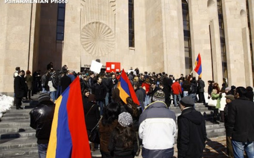 В Ереване прошла акция протеста