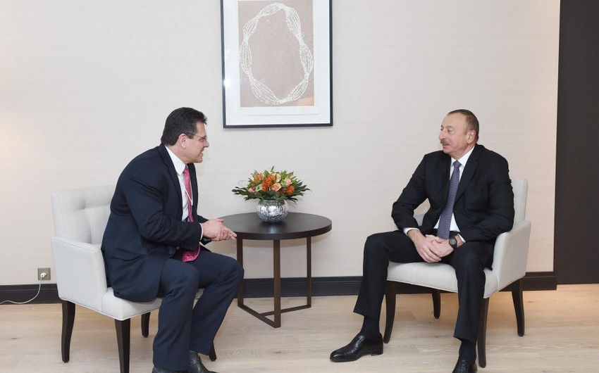 Президент Азербайджана встретился с вице-президентом Европейской комиссии по вопросам Энергетического союза