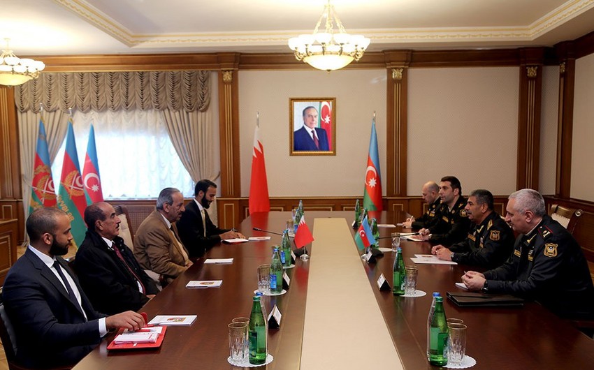 Zakir Hasanov meets with Commander-in-Chief of Defense Forces of Bahrain