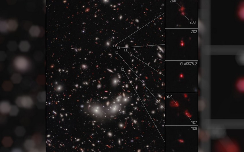 Телескоп James Webb обнаружил древнейшее известное протоскопление галактик