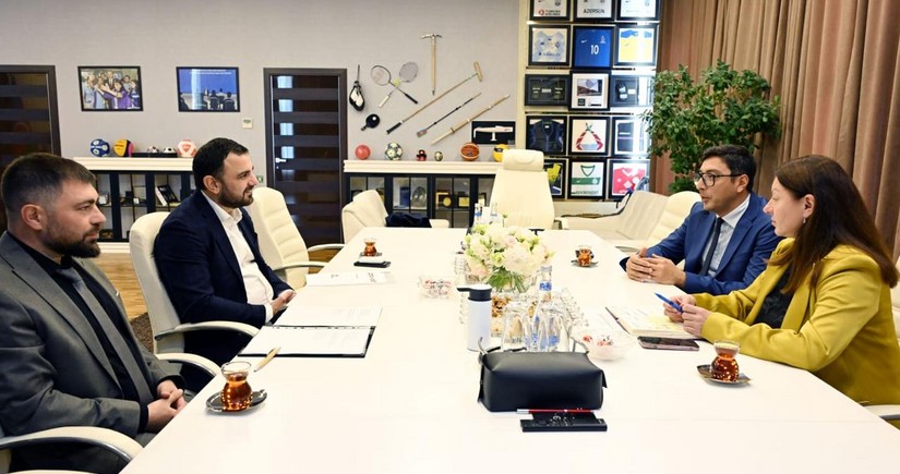 Farid Gayibov meets with World Ethnosport Confederation's Secretary General