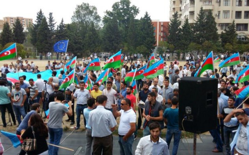 ГУП Баку: В митинге Национального совета приняли участие около 1000 человек - ОБНОВЛЕНО