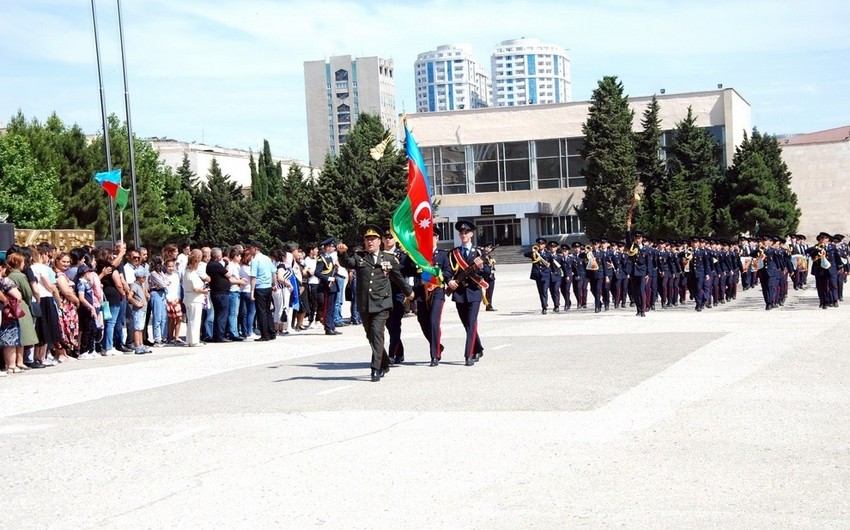В Азербайджане в военном лицее состоялся очередной выпуск - ВИДЕО