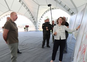 Prezident İlham Əliyevə Laçın şəhərinin Baş planı təqdim olunub