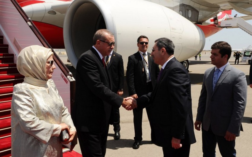 Начался визит Реджепа Тайипа Эрдогана в Азербайджан