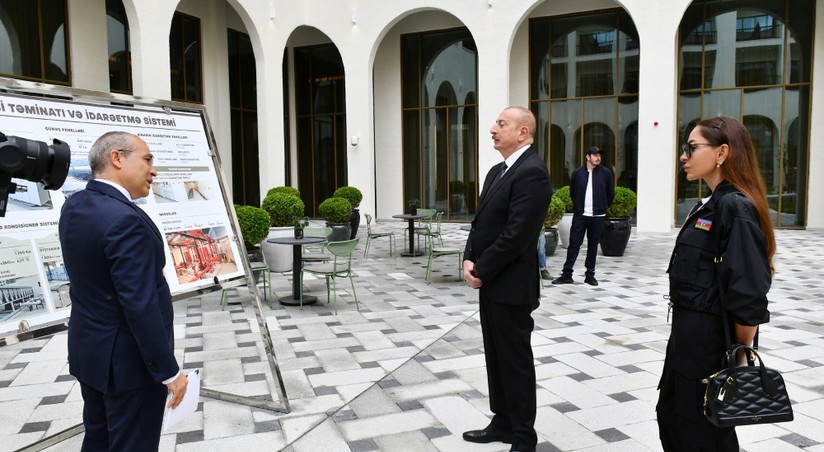 President Ilham Aliyev and First Lady Mehriban Aliyeva attend ...