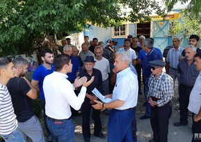 Protest action held in Azerbaijani village in Georgia  PHOTO