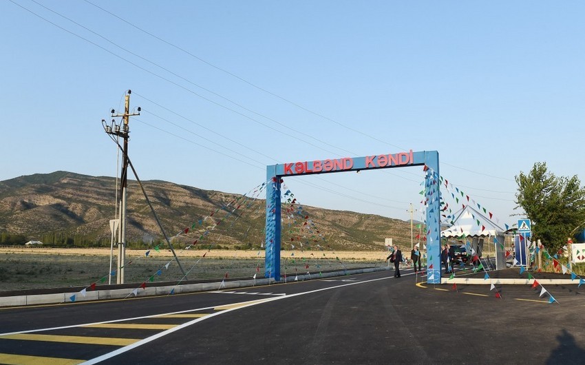 Состоялось открытие автомобильной дороги Кюрдмаши-Кельбенд-Гирк после реконструкции и восстановления