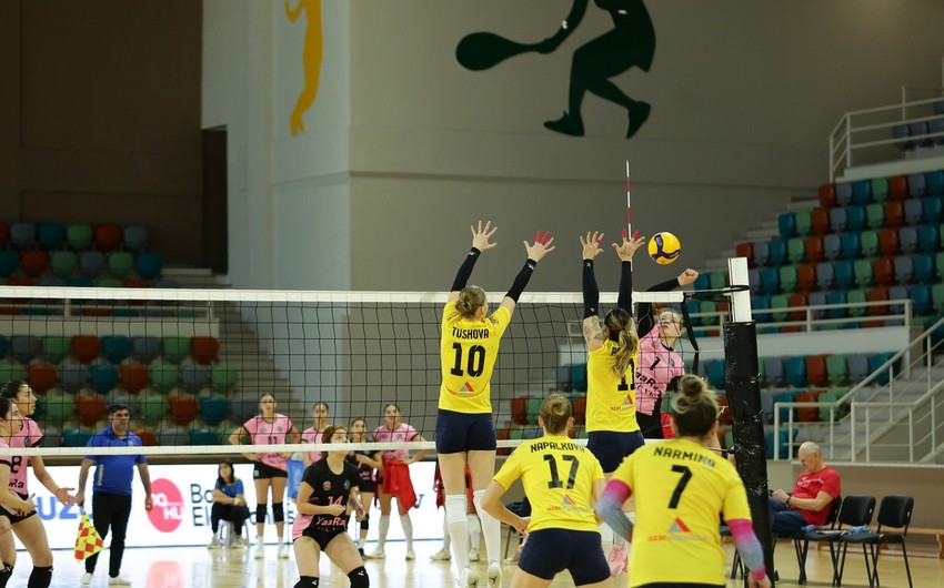 Qadın voleybolçular arasında Azərbaycan çempionatında ilin son oyunları keçirilib