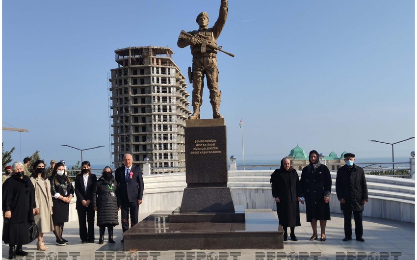 Statue of Victorious Soldier inaugurated in Sumgayit 