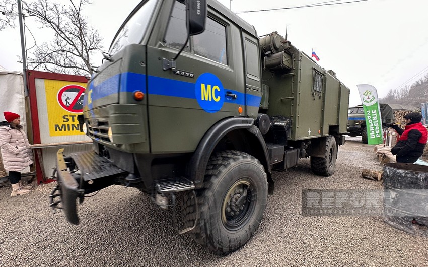 64 vehicles of Russian peacekeepers move unhindered on Khankandi-Lachin road