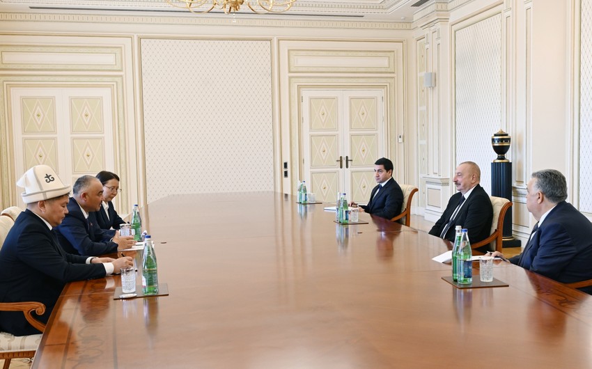 President Ilham Aliyev receives Speaker of Jogorku Kenesh of Kyrgyzstan