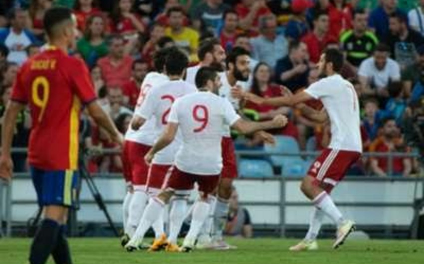 ​Gürcüstanın futbol millisi İspaniyaya qalib gəlib - VİDEO