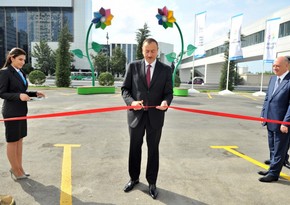 President Ilham Aliyev attends the opening of Baku “ASAN xidmət” center No 5