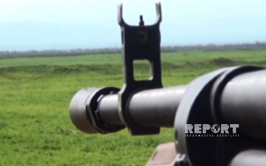 Армяне обстреляли позиции азербайджанской армии из крупнокалиберных пулеметов