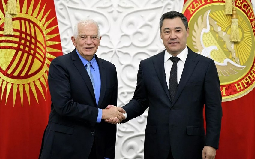 Kyrgyz President Japarov receives Josep Borrell