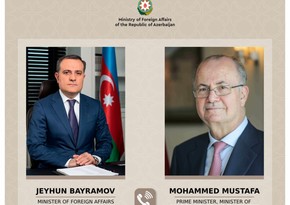 Jeyhun Bayramov discusses situation in Gaza with Prime Minister of Palestine