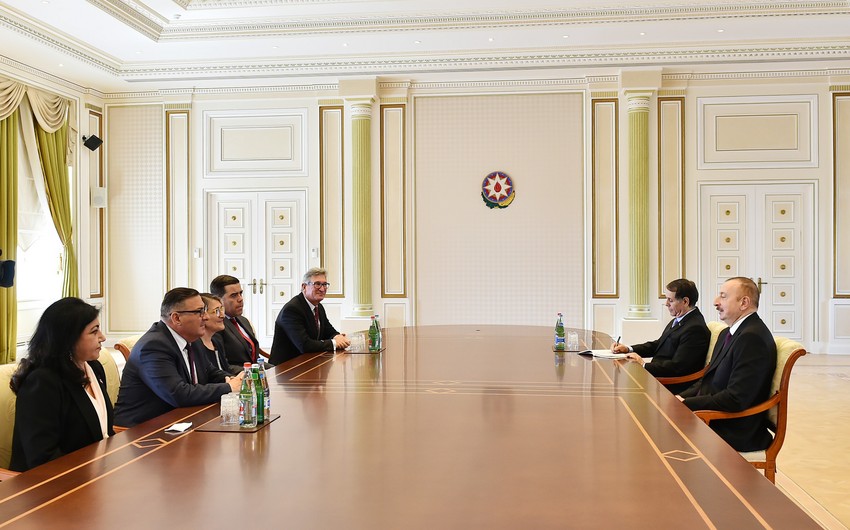 Президент Ильхам Алиев принял делегацию парламента Австралийского Союза