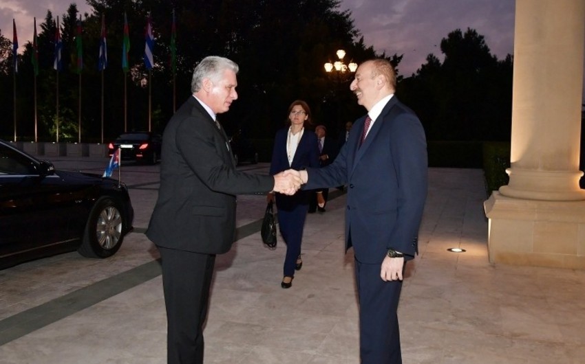 President Ilham Aliyev met with President of Cuba Miguel Diaz-Canel